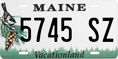 ME license plate 5745SZ
