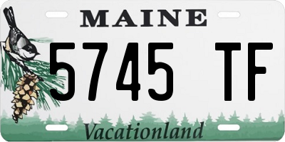 ME license plate 5745TF