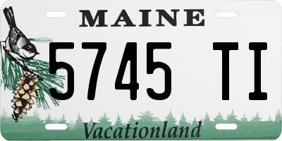 ME license plate 5745TI