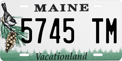 ME license plate 5745TM