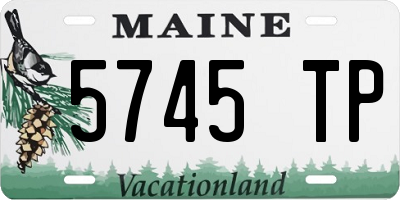 ME license plate 5745TP