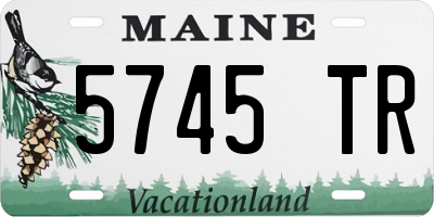 ME license plate 5745TR