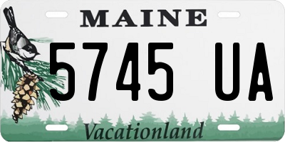 ME license plate 5745UA