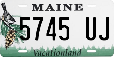 ME license plate 5745UJ