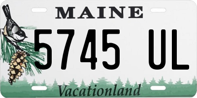 ME license plate 5745UL
