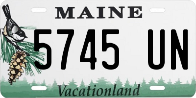 ME license plate 5745UN