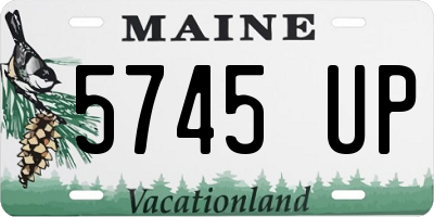 ME license plate 5745UP