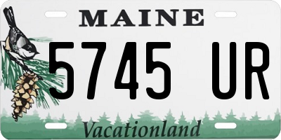 ME license plate 5745UR