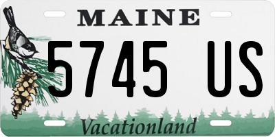 ME license plate 5745US