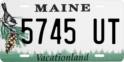 ME license plate 5745UT