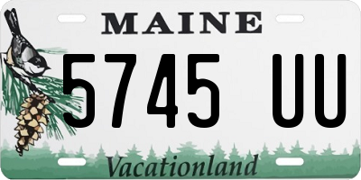 ME license plate 5745UU