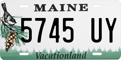 ME license plate 5745UY