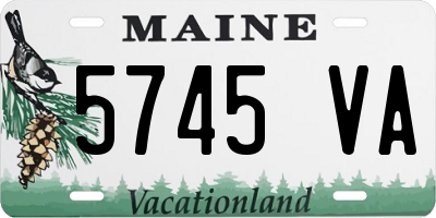 ME license plate 5745VA