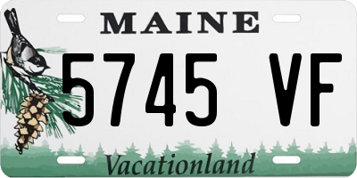 ME license plate 5745VF