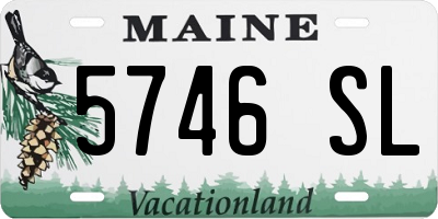 ME license plate 5746SL