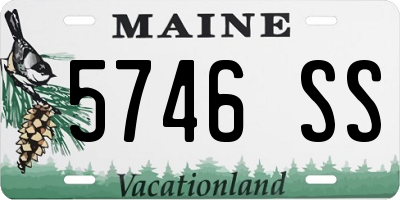 ME license plate 5746SS