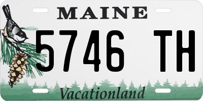 ME license plate 5746TH