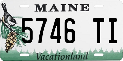 ME license plate 5746TI