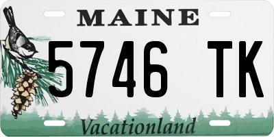 ME license plate 5746TK