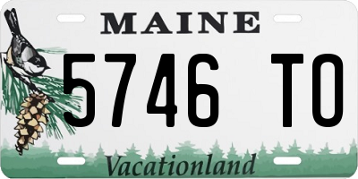 ME license plate 5746TO