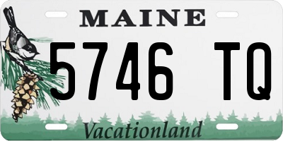 ME license plate 5746TQ