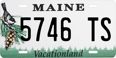 ME license plate 5746TS
