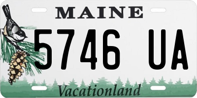 ME license plate 5746UA