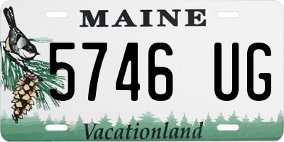 ME license plate 5746UG