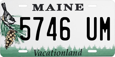 ME license plate 5746UM
