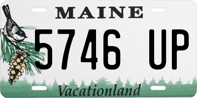 ME license plate 5746UP