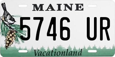 ME license plate 5746UR