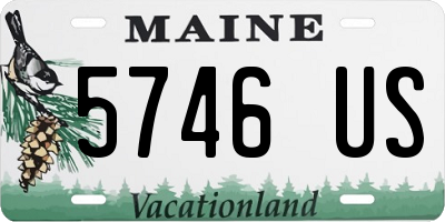 ME license plate 5746US