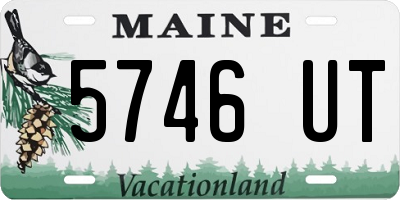 ME license plate 5746UT