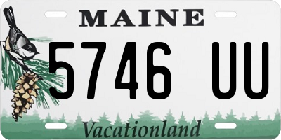 ME license plate 5746UU