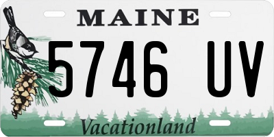 ME license plate 5746UV