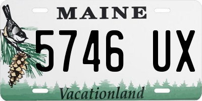 ME license plate 5746UX
