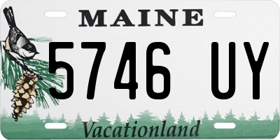 ME license plate 5746UY