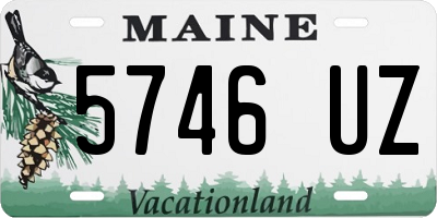 ME license plate 5746UZ