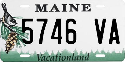 ME license plate 5746VA