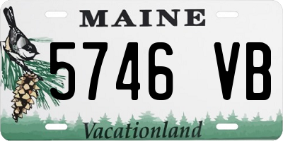 ME license plate 5746VB