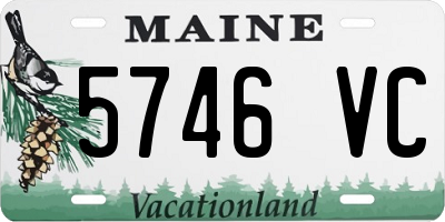 ME license plate 5746VC