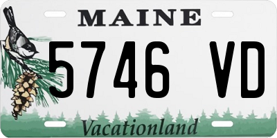 ME license plate 5746VD