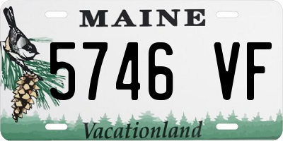 ME license plate 5746VF