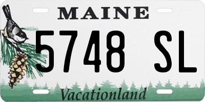 ME license plate 5748SL