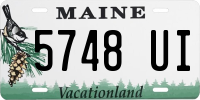 ME license plate 5748UI