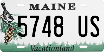 ME license plate 5748US