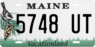 ME license plate 5748UT