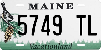 ME license plate 5749TL
