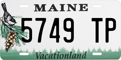 ME license plate 5749TP