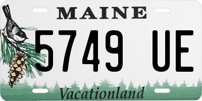 ME license plate 5749UE